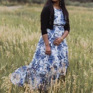 Bisou Bisou floral print maxi dress